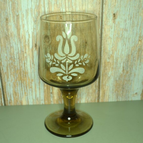 Pfaltzgraff 6 Inch Goblets Set Of 4 Village Pattern Dining Replacements Vintage - Picture 2 of 6